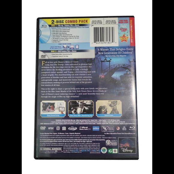 Disney's The Lady And The Tramp Dvd / Blu-ray Diamond Edition 2012 - Picture 2 of 5